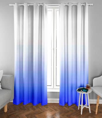 Blue Polyester Digtal Printed Curtain 3