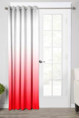 Red Polyester Digtal Printed Curtain 1