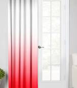 Red Polyester Digtal Printed Curtain