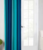 Blue Polyester Digtal Printed Curtain