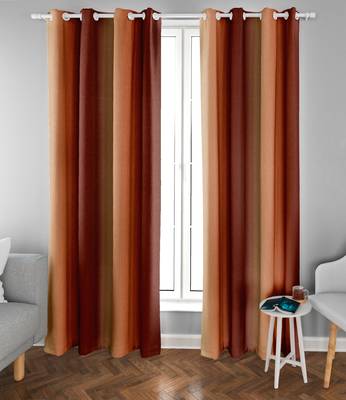 Brown Polyester Digtal Printed Curtain 3