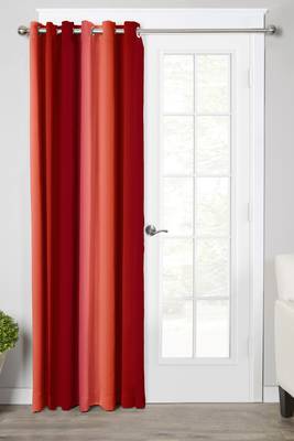 Red Polyester Digtal Printed Curtain 1