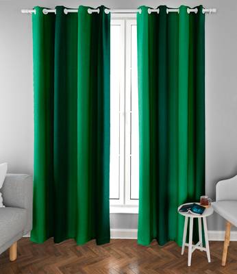 Green Polyester Digtal Printed Curtain 3