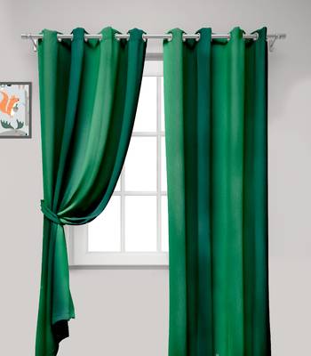 Green Polyester Digtal Printed Curtain 4