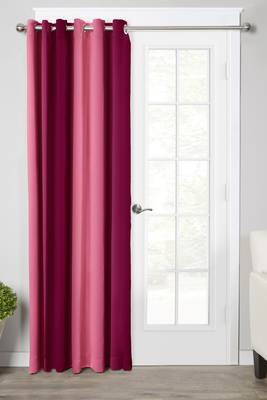 Wine Polyester Digtal Printed Curtain 1