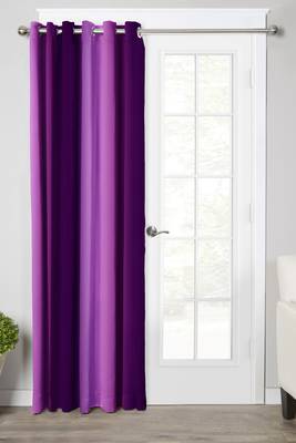 Purple Polyester Digtal Printed Curtain 1