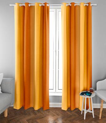 Yellow Polyester Digtal Printed Curtain 3