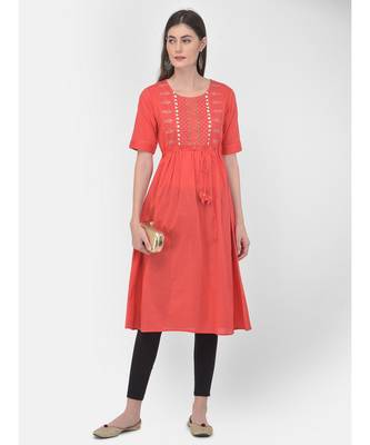 Coral Printed A line Kurta 1