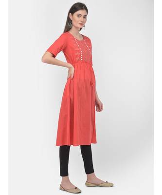 Coral Printed A line Kurta 2