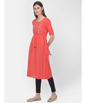Coral Printed A line Kurta 3