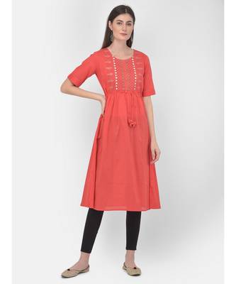 Coral Printed A line Kurta 4