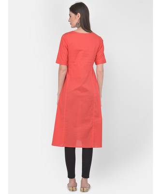 Coral Printed A line Kurta 5