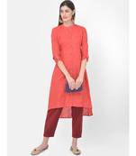 Coral Printed A line Kurta