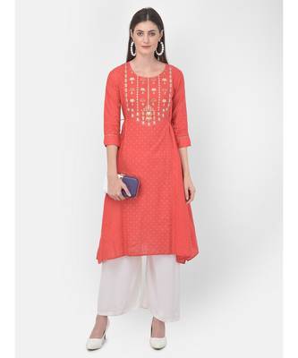 Coral Printed A line Kurta 1