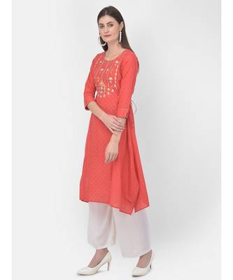 Coral Printed A line Kurta 3