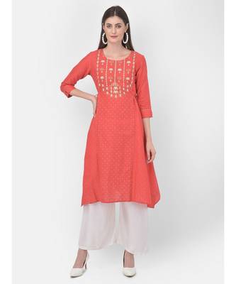 Coral Printed A line Kurta 4