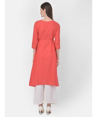 Coral Printed A line Kurta 5