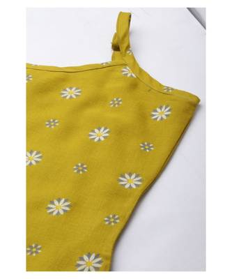 Women Lime Yellow Ruby Silk Khari Print Kurta Set 5
