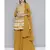 Women Mustard Yellow Georgatte Sequinned Kurta Set With Dupatta
