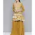 Women Mustard Yellow Georgatte Sequinned Kurta Set With Dupatta