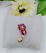 Pink Coloured Maharashtrian Traditional Design Festive Collection Nath for Women and Girls