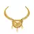LALSO Twinkling  Golden Meenakari Work Necklace Set