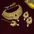 LALSO Designer Matte Finish Maroon Bridal Choker Necklace Set