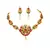 LALSO Beautiful Matte Gold Multicolor Delicate Choker Necklace Set