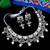 LALSO Unique Oxodised Silver Kempu Work Brass Necklace Set