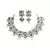 LALSO Unique Oxodised Silver Kempu Work Brass Necklace Set
