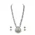 LALSO Feminine Oxodised Silver Laxmi Devi Long Necklace Set