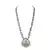 LALSO Feminine Oxodised Silver Laxmi Devi Long Necklace Set