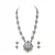 LALSO Feminine Oxodised Silver Laxmi Devi Long Necklace Set