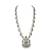 LALSO Feminine Oxodised Silver Laxmi Devi Long Necklace Set
