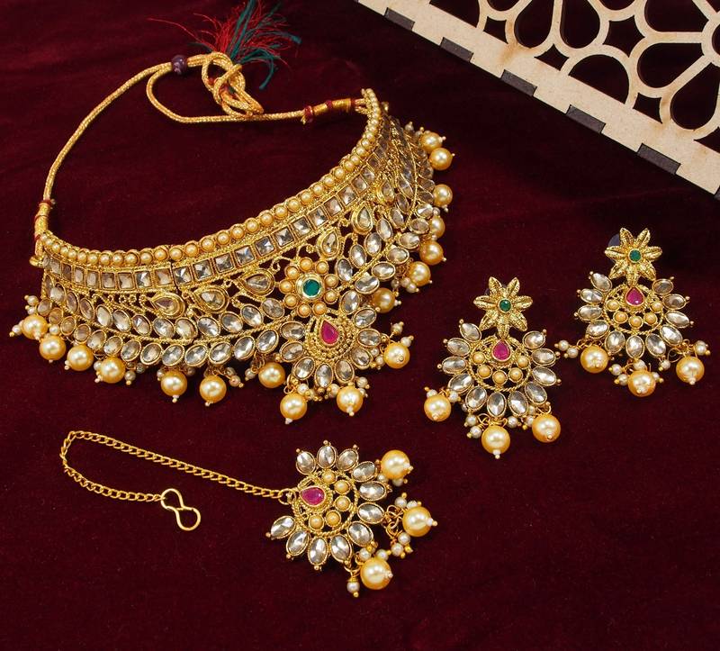 Bridal Choker Set Joker Necklace Model Gorgeous Bridal Choker Necklace