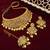 LALSO Diva Golden Kundan Bridal Choker Necklace Set 