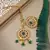 LALSO Trendy Green Kundan Maang Tika And Ring Combo Set