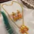 LALSO Allure Brass Chain Multicolor Pendant Set