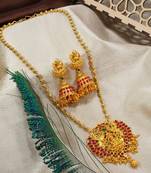 LALSO Allure Brass Chain Multicolor Pendant Set