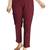 Maroon Women Comfort loose fit Cotton Pant Trouser