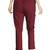 Maroon Women Comfort loose fit Cotton Pant Trouser