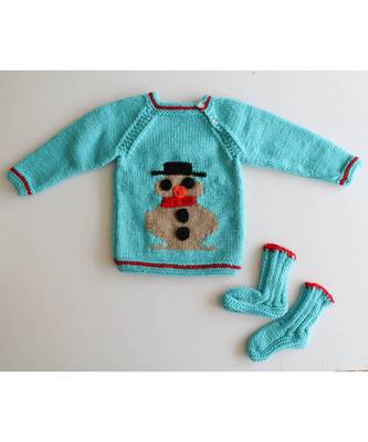 Woonie Handknitted Unisex Sweater Set with Embedded Character 1