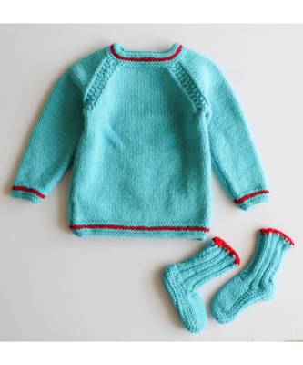 Woonie Handknitted Unisex Sweater Set with Embedded Character 2