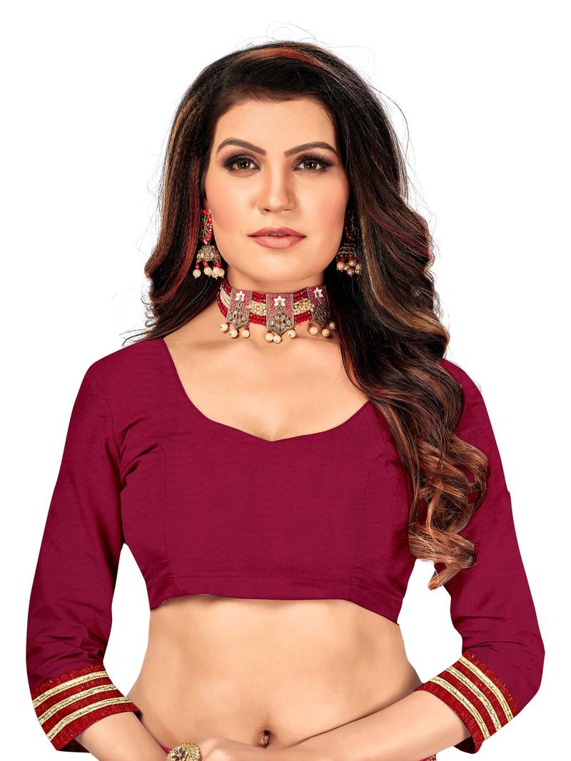 Women's Bandhani Georgette Saree With Blouse Piece