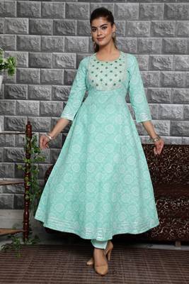 Cotton bandhej printed ethnic kurti pant dupatta 2