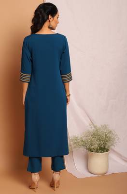 Janasya Teal gotta patti crepe salwar 2