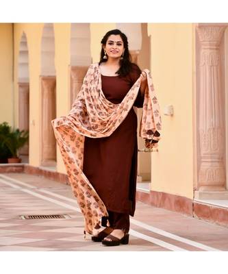 Coffee Muslin Silk Kurta 1