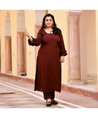 Coffee Muslin Silk Kurta 2