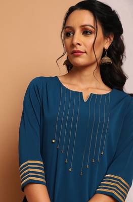 Janasya Teal gotta patti crepe salwar 3