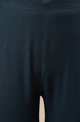 Teal plain rayon salwar 3